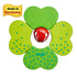 HABA Wooden Shamrock Baby Teether Toy - Sensory Toy for Babies 6-18 Months, Teething Ring Baby Gift, Made in Germany