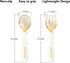 Toddler Forks and Spoons Set with Travel Case, Safe Silicone Utensils for Self-Feeding, Aged 6M+