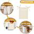 GARVALON Linen Hanging Storage Bag Bedside Organizer for Sundries Crib Multi Use Hanging Organizer Capacity Space