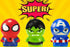 JA-RU Marvel Avengers & Spiderman Foam Balls - 3 Squishy Toy Stress Balls for Kids, Superhero Stress Relief