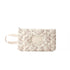 Quilted Baby Wipe Holder Floral Diaper and Wipes Pouch Portable Hanging Quilted Wipes Bag with Lanyard, Reusable Travel