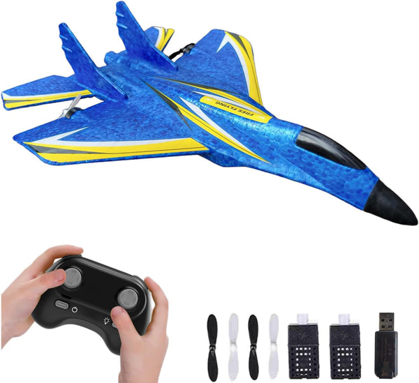 Vecktodisy Remote Control Airplane for Kids,RC Airlane RTF,2 Channels RC Plane with Gyro,