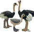Gemini&Genius Ostrich Animal Action Figure Toys, Jungle Animal Playset Gift, Educational Cake Toppers for Kids Ages 3+