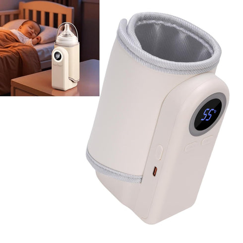 generic 10000 5-8H MAh USB USB Rechargeable Bottle Warmer Sleeve, Portable Milk Warmer Wrap for Breastmilk/Formulated