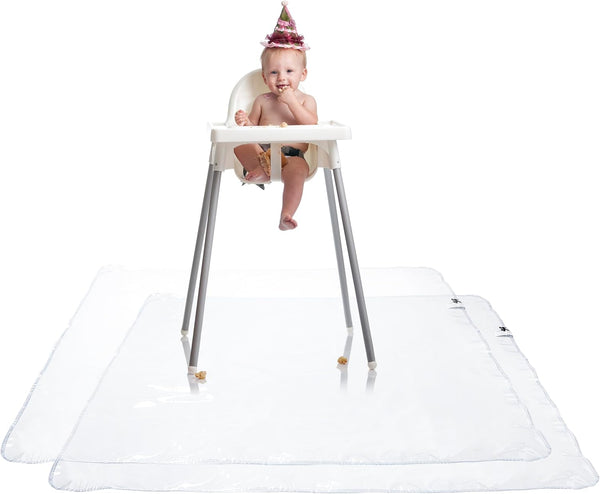 Graco Under High Chair Mat - Waterproof & Washable Plastic Food/Spill Catcher