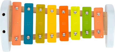 3+ Small Foot Wooden Kids Xylophone Groovy Beats Color-Coded Musical Instrument Toy with Mallets & Sheet Music Early