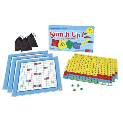 Didax Educational Resources Sum It Up! Sums of Fractions, Decimals, and Integers