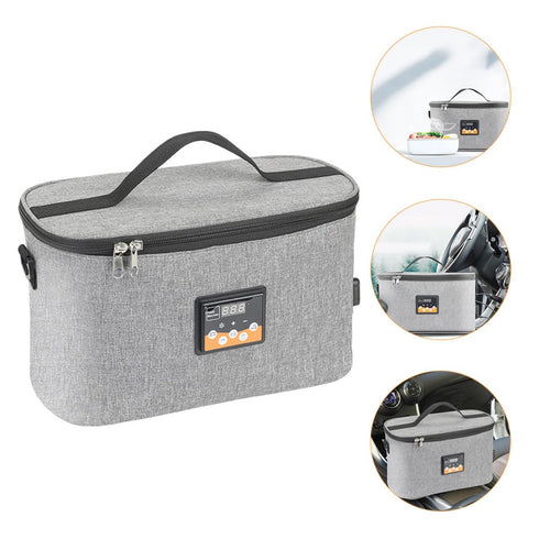 HOODANCOS Dc12v Bottle Warmer Tote Bag Portable Car Heating Bag Breast Milk Heater for Travel Outdoor Use