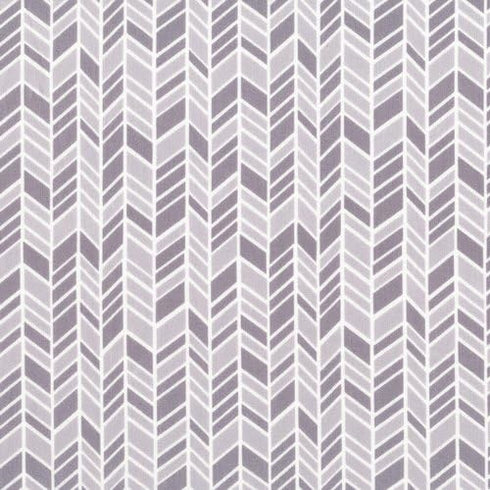 Organic Fitted Crib Sheet - Gray Herringbone