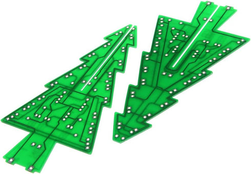 3D Xmas Tree Soldering Project Electronic DIY Kit, Upgraded 7 Color Flashing LED PCB Kit