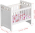 NUOBESTY Miniature Dollhouse Furniture Mini Crib Doll Cradle Decoration for Miniature Dollhouse Party Kit