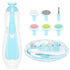 PHvilla Trimmer 6 Baby Nail Electric|Safe Baby Nail File|Baby Nail Clippers with Light and Grinding Pads for Newborn
