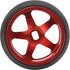 RC Wheel Tire, 4Pcs Aluminum Alloy Spare Parts for ini-Q Mini-D/Wltoys K969 1/28 RC Car, Red