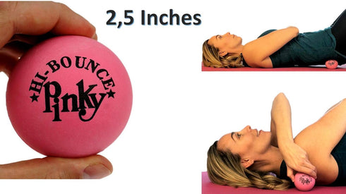 JA-RU Super Bounce Pinky Ball, 1 Bouncy Ball for Outdoor Games & Indoor Playground, Stress Balls for Kids