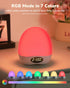 Dimmable Egg Night Light for Nursery, Portable Rechargeable Baby Nightlight with Touch Control & RGB Color Changing