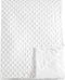 david's kids Minky Baby Blanket for Boys Girls, Soft Lightweight Micro Fleece, Double Layer, 30x40 Inches, White