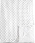 david's kids Minky Baby Blanket for Boys Girls, Soft Lightweight Micro Fleece, Double Layer, 30x40 Inches, White