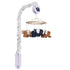 Blue & White Musical Elephant Crib Mobile Soother for Babies