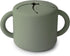 mushie Silicone Snack Cup - Spill Proof Food Container for Toddler and Baby (Dried Thyme)