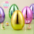 6 6 Inches JOYIN Pcs Large Metallic Easter Eggs, Colorful Jumbo Plastic Eggs Fillable for Easter Themed Hunt Basket