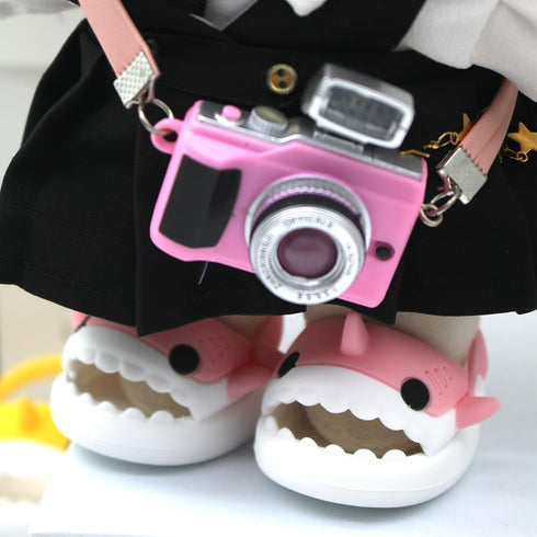 niannyyhouse Plush Doll Shark Shoes - 8 Inch Soft Stuffed Toy Accessories (Gray)