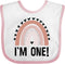 inktastic 1st Birthday Boho Rainbow - 1 Year Old Baby Bib for Celebrations