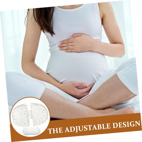 Hemoton Pregnancy Pillow with Adjustable Wedge for Supportive Side Sleeping Maternity Cushion for Pregnant Women Soft