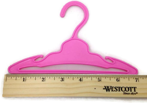 12 18 Inch Doll Hangers Pink for Doll Clothes Girl, Doll Accessories