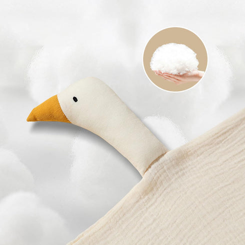 Baby Loveys Security Blankets, Cotton Muslin Soft Lovie for Infants, Unisex Cuddle Goose Green Brown