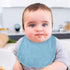 Vicloon Baby Bibs, 8Pcs Terry Bib Set, Waterproof Protection for Girls & Boys, Adjustable Hook-&-Loop Closure