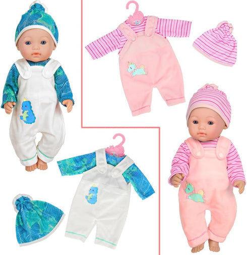 10 Sets 14-16 inch Dolls43 cm 15 inch 18 inch Ebuddy Doll Clothes Baby Doll Clothes Fit for Baby new Born Baby Dolls