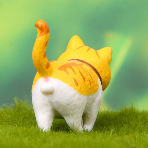9 Pcs Cute Miniature Cat Figure Toys, Animal Characters Collection Playset, Cake Topper, Plant Decoration