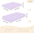 miaozhen 1 Pack 52x28 Cotton Crib Sheets for Baby Boys Girls Comfy Breathable Abstract Art Heart Purple Toddler