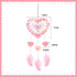 6 Pack Fennoral Heart Dream Catcher Craft Kit for Kids Paint You Own Love Heart Dream Catcher DIY Coloring Mother's Day