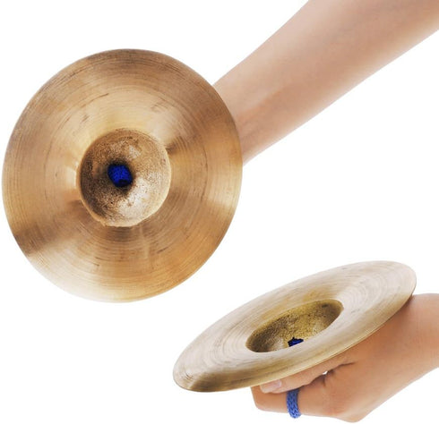 Andoer Mini Kids Copper Hand Cymbals, 15cm/5.9in Percussion Musical Instrument for Children