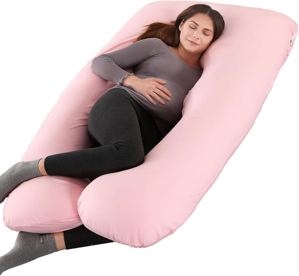 Amagoing Pregnancy Pillow, 57 Inch U Shaped Maternity Full Body Pillow for