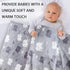 30 40 Inch TANOFAR Super Soft Micro Fleece Baby Blanket - Boys Receiving Blanket with Dotted Backing, Grey Elephant, x