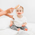Set Infant Hair Brush and Comb for Newborns and Toddlers - Natural Wooden Hairbrush with Soft Goat Bristles for Cradle