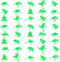 ONEST 40 Pieces Mini Frog Figurines Playset, Hand Painted Tiny Frogs, Realistic Rubber Figures for Kids Adults