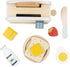 Playset 11 PairPear Pop up Toaster Play Kitchen - Wooden Toy Food Accessories for Kids