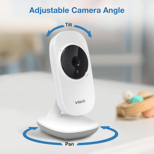 VM819 2.8 2-Way VTech Baby Monitor with Camera and Audio, Screen Portable Baby Camera, Night Vision, Audio, Temperature