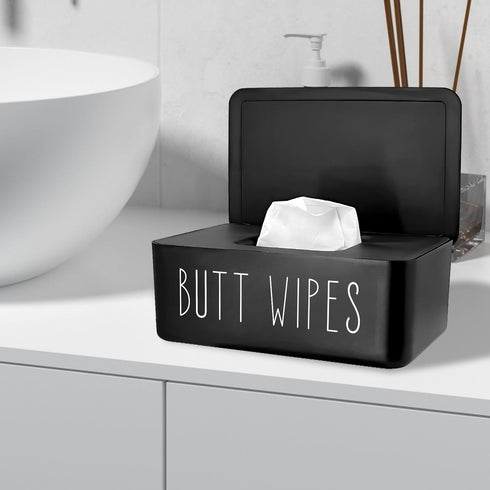 EQUNROY 7.48" 4.52" 2.75" (19x11.5x7cm) Baby Wipes Dispenser L x W x H - Flushable Wipes Container for Bathroom, Diaper