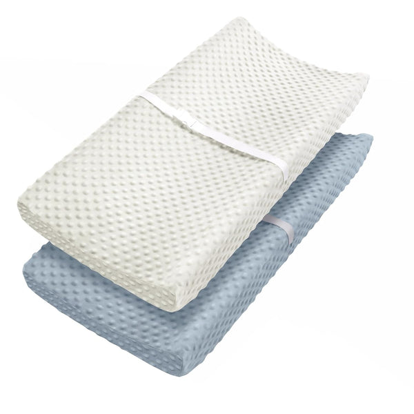 Babebay Changing Pad Cover, Ultra Soft Minky Dots Plush Changing Table Covers