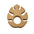 10pcs Teething Toys for Babies, Natural Wooden Leaf Teething Rings, Baby Teether Chew Toys for Infant Toddler Pain