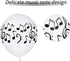 30 Pcs Music Notes Balloons, 12 Inches Latex Balloons for Musical Theme Birthday Party Decorations