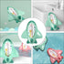 Bath Thermometer Floating Plastic Water Temperature Tester for Newborns and Infants, Green Bath Tub Suitable for Safe