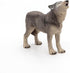 Papo Hand-Painted Figurine, Wild Animal Kingdom Howling Wolf, 50171, Collectible for Children