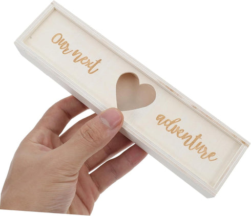 Wooden Keepsake Box for Pregnancy Memories - ULDIGI Shower Announcement Gift