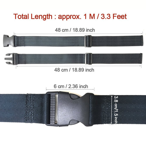 ZARPMA Baby High Chair Security Straps 2 Point Replacement Harness Belt for Child Safety Strap (1M Length)