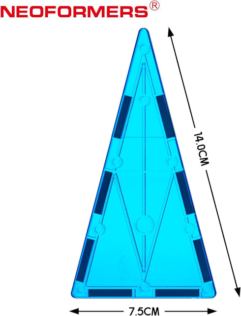 Set: 16PCS Pack Set 3+ Magnetic Tiles Building Block Isosceles Triangle Expansion Construction Building Blocks, Starter